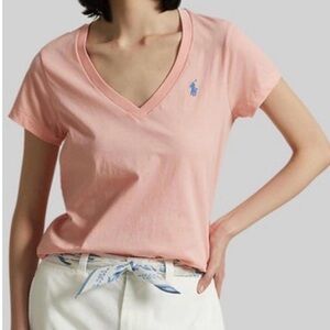Ralph Lauren Pink Fitted Short Sleeve T-Shirt Size XS, Excellenr Condition
